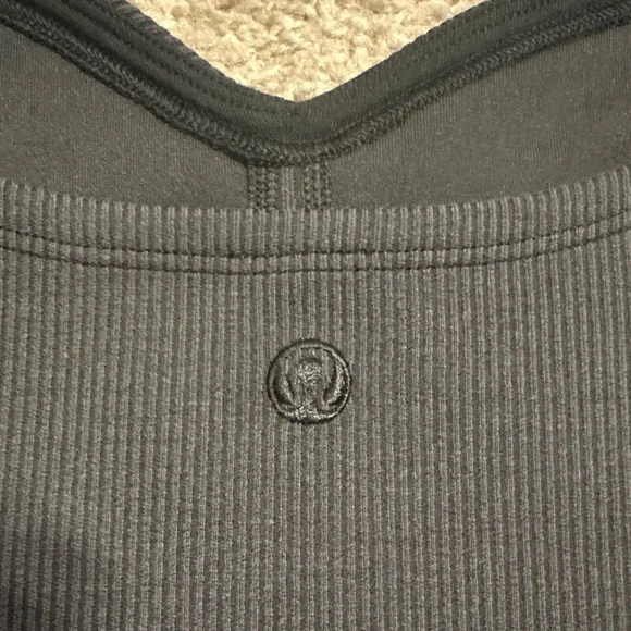 Lululemon Softstreme Sweetheart Tank- black (washed black) - Picture 3 of 5